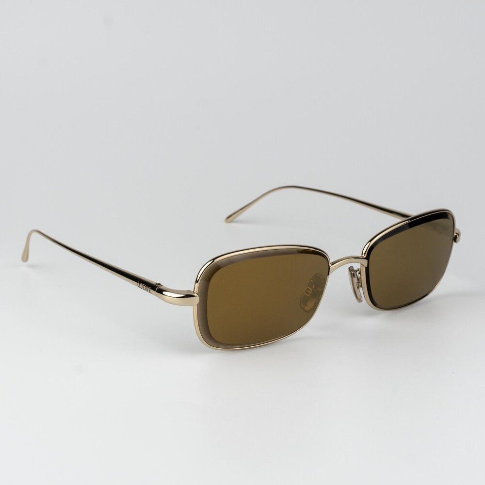 Loewe Gold Frame Brown Lens Sunglasses - Picture 4 of 11